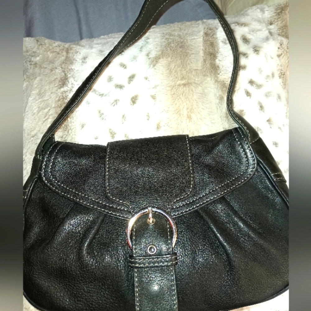 Leather Shoulder Bag by Conbipel
